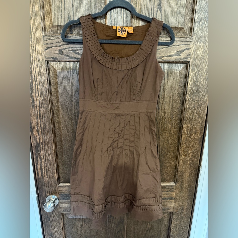 Tory Burch Chocolate Brown Sleeveless Dress